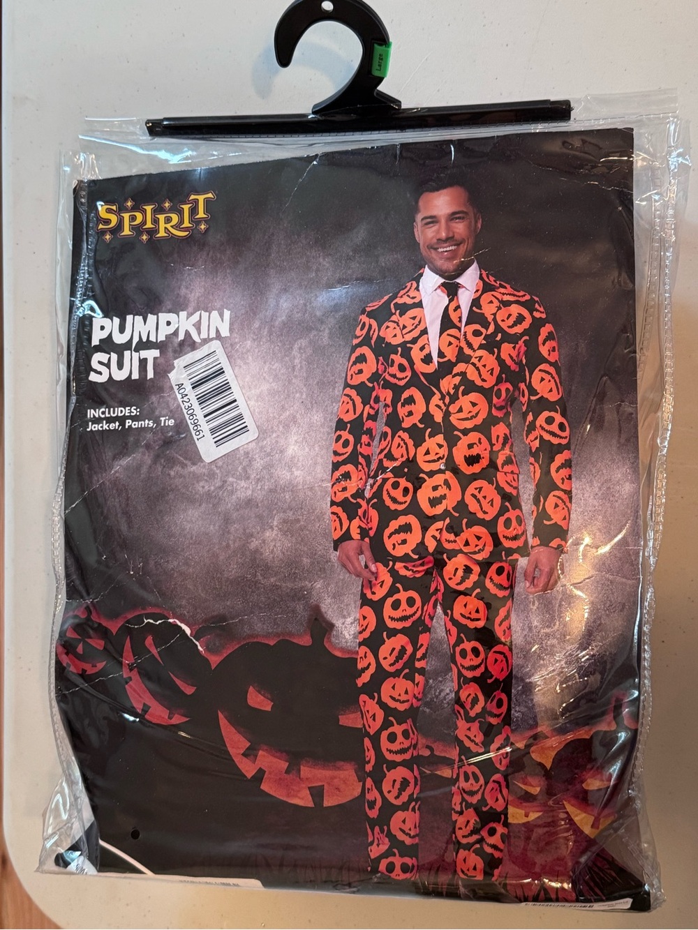Spirit Orange and Black Pumpkin Suit Costume